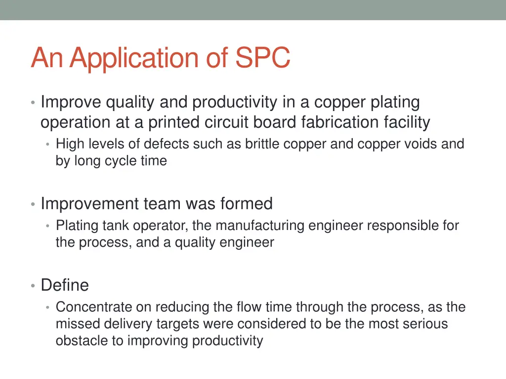 an application of spc