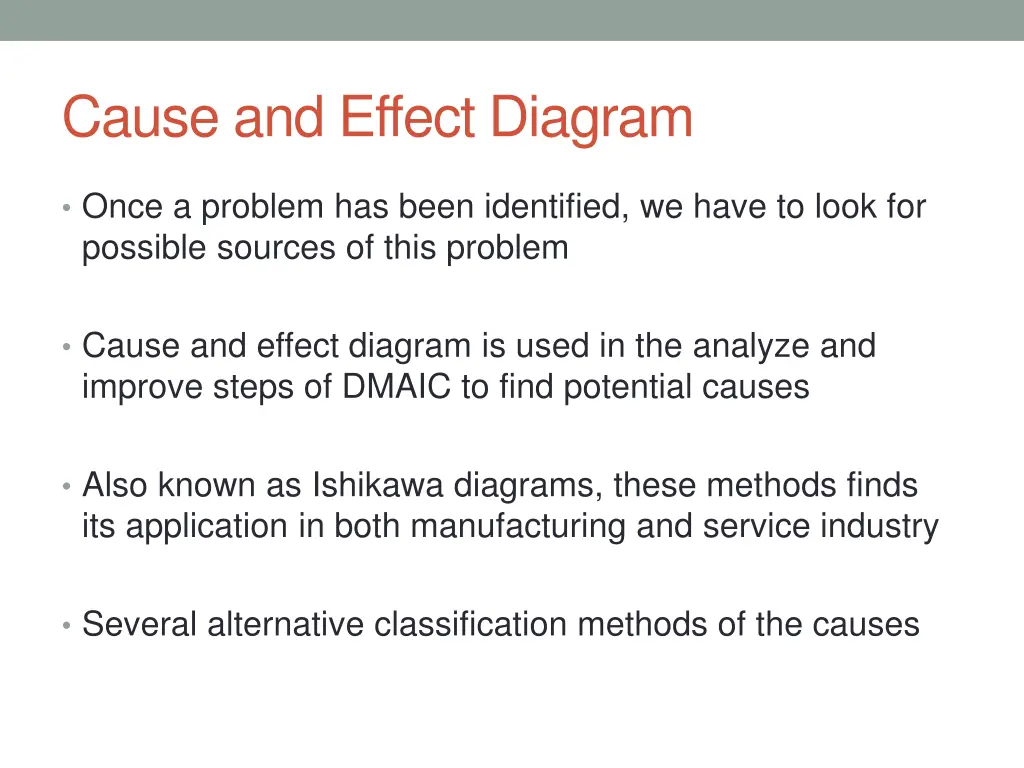 cause and effect diagram