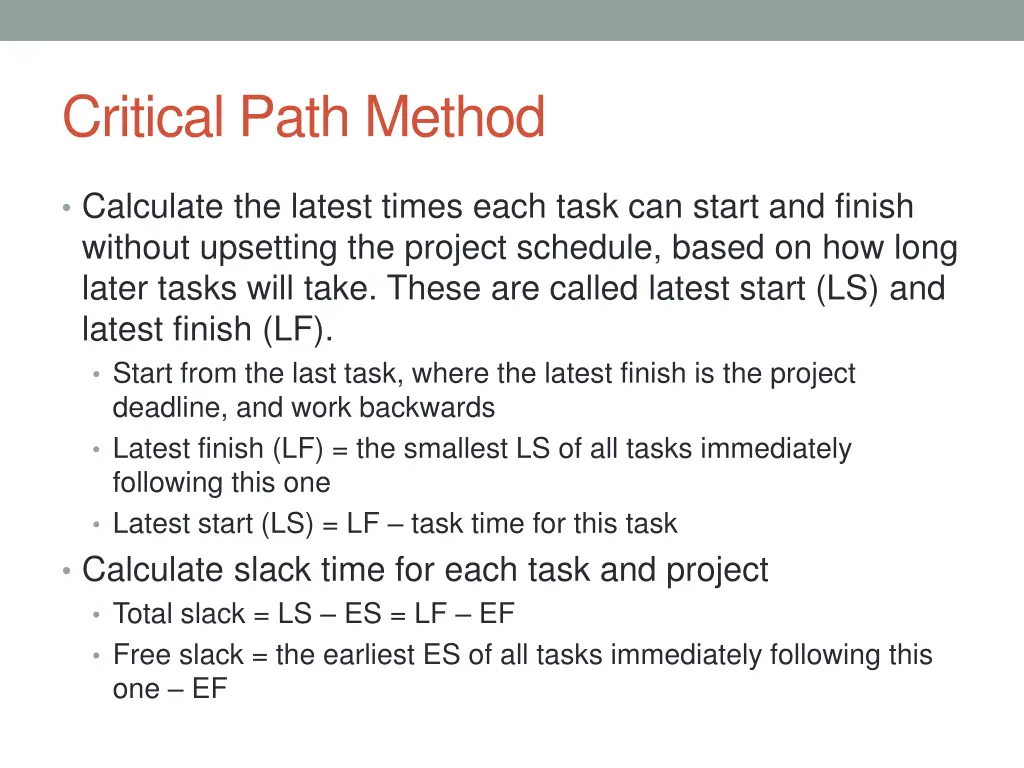 critical path method 1