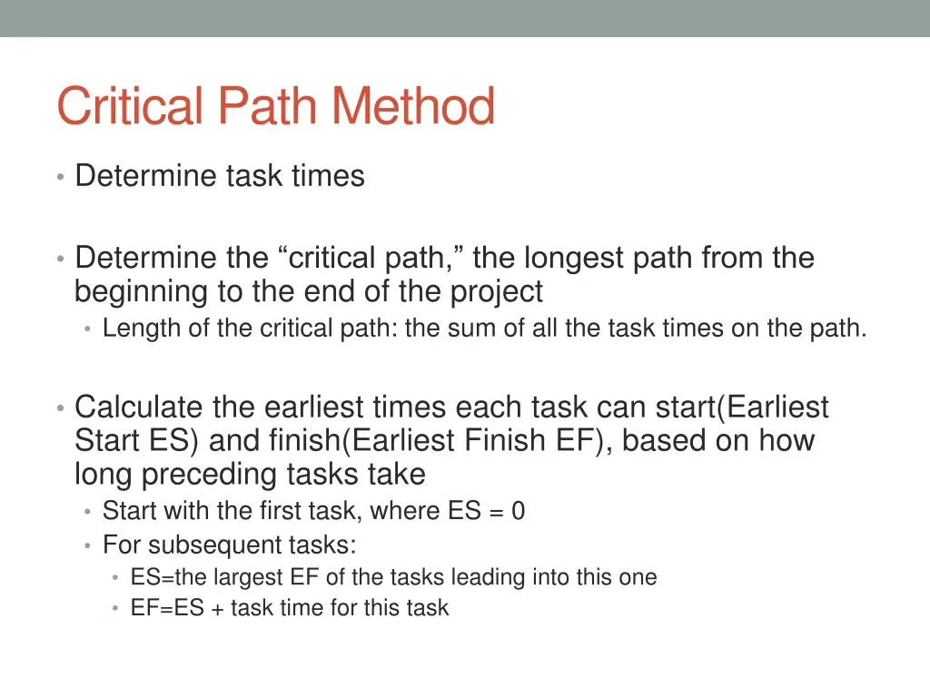 critical path method