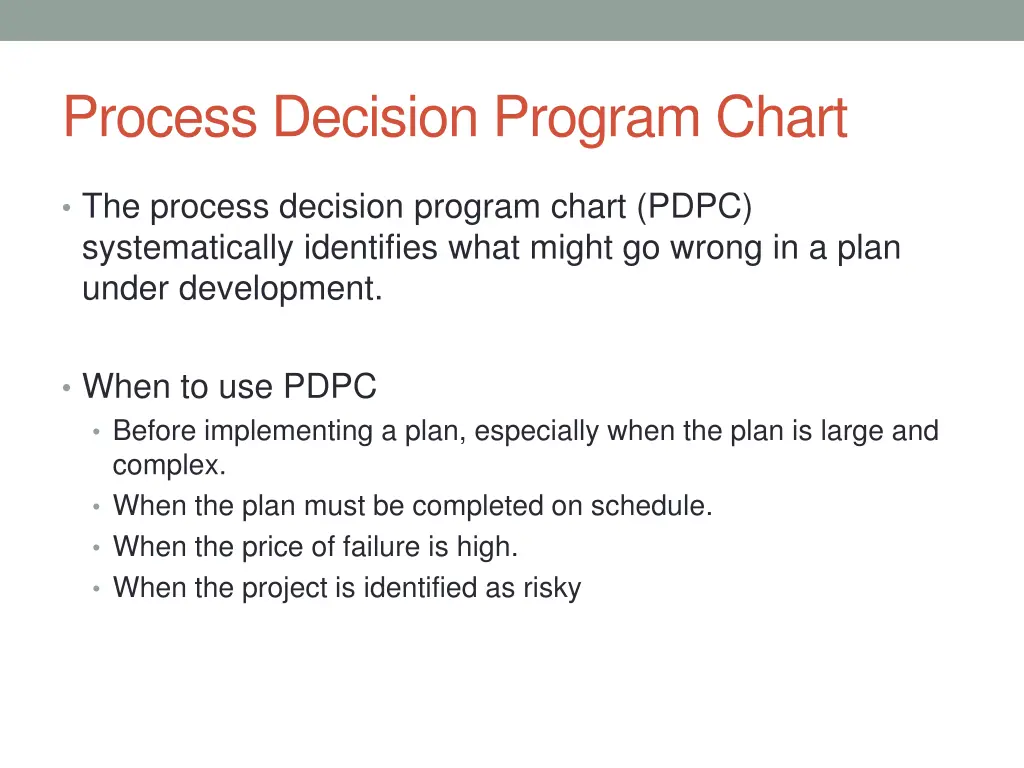 process decision program chart