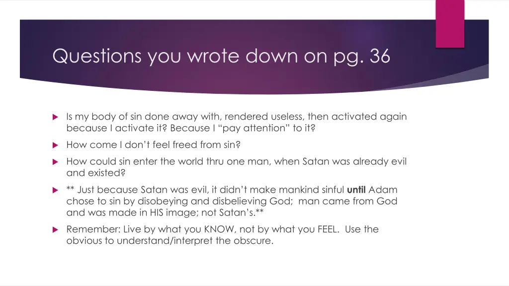 questions you wrote down on pg 36