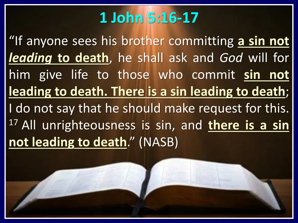 1 john 5 16 17