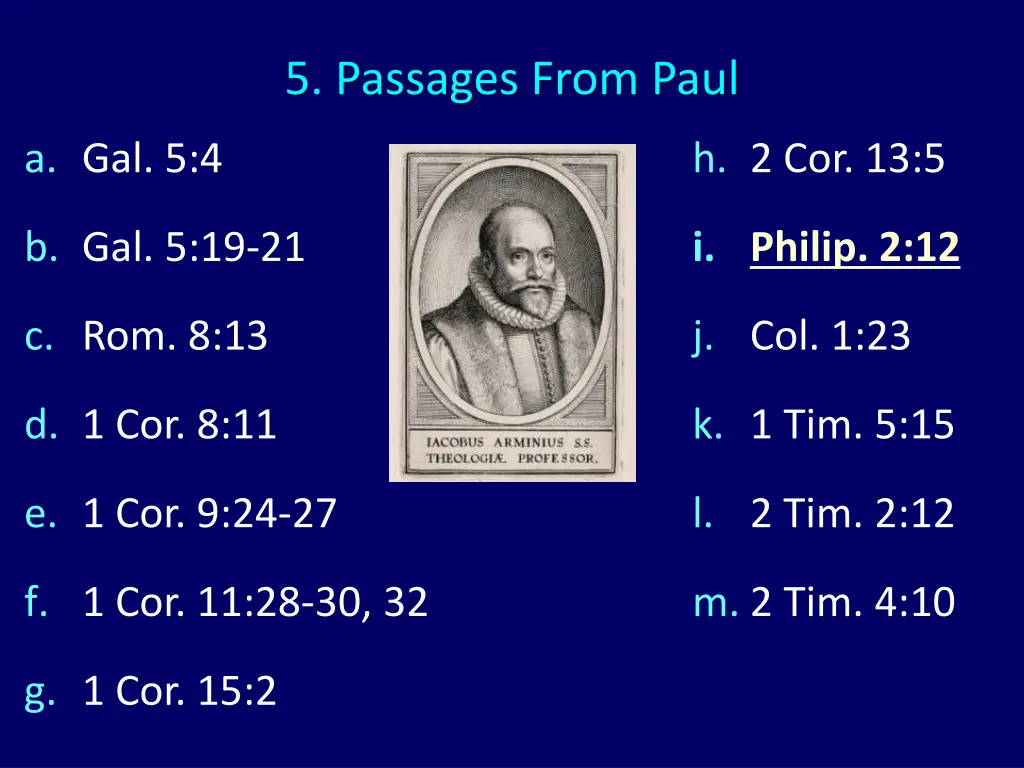 5 passages from paul 1