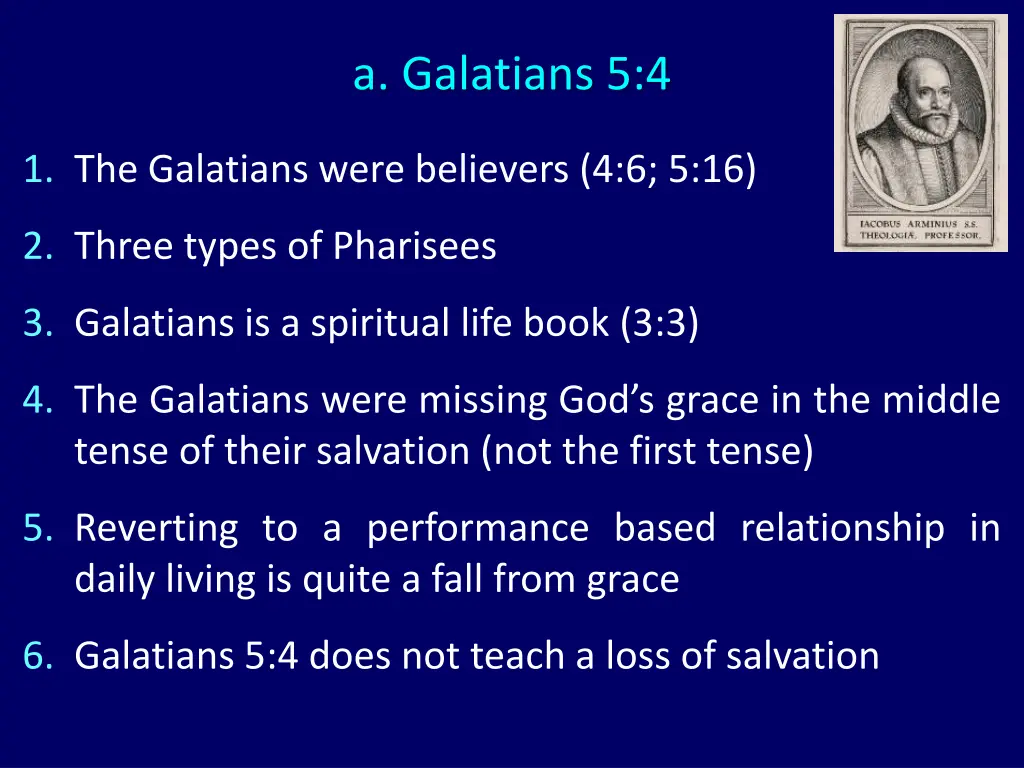 a galatians 5 4