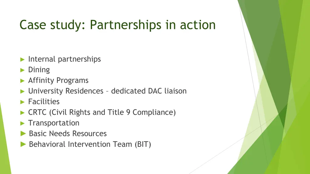case study partnerships in action
