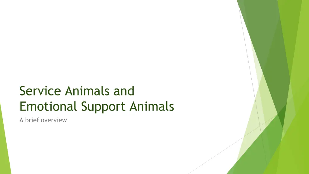 service animals and emotional support animals