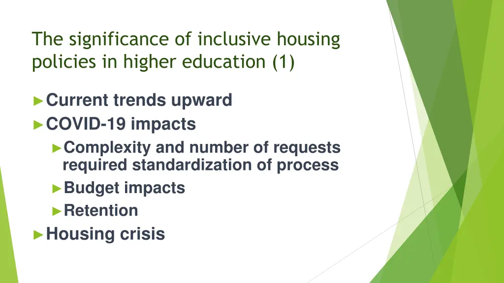the significance of inclusive housing policies