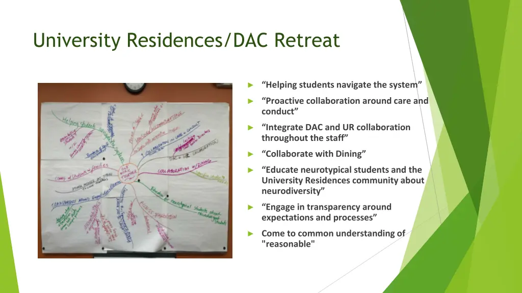 university residences dac retreat