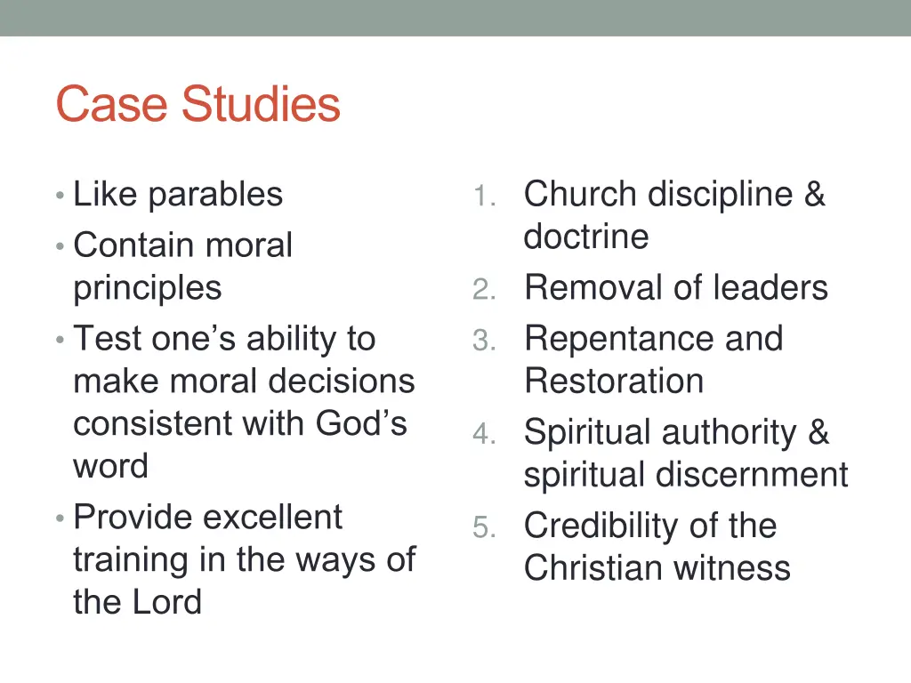case studies