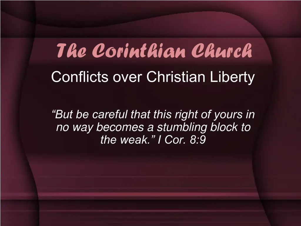 the corinthian church conflicts over christian