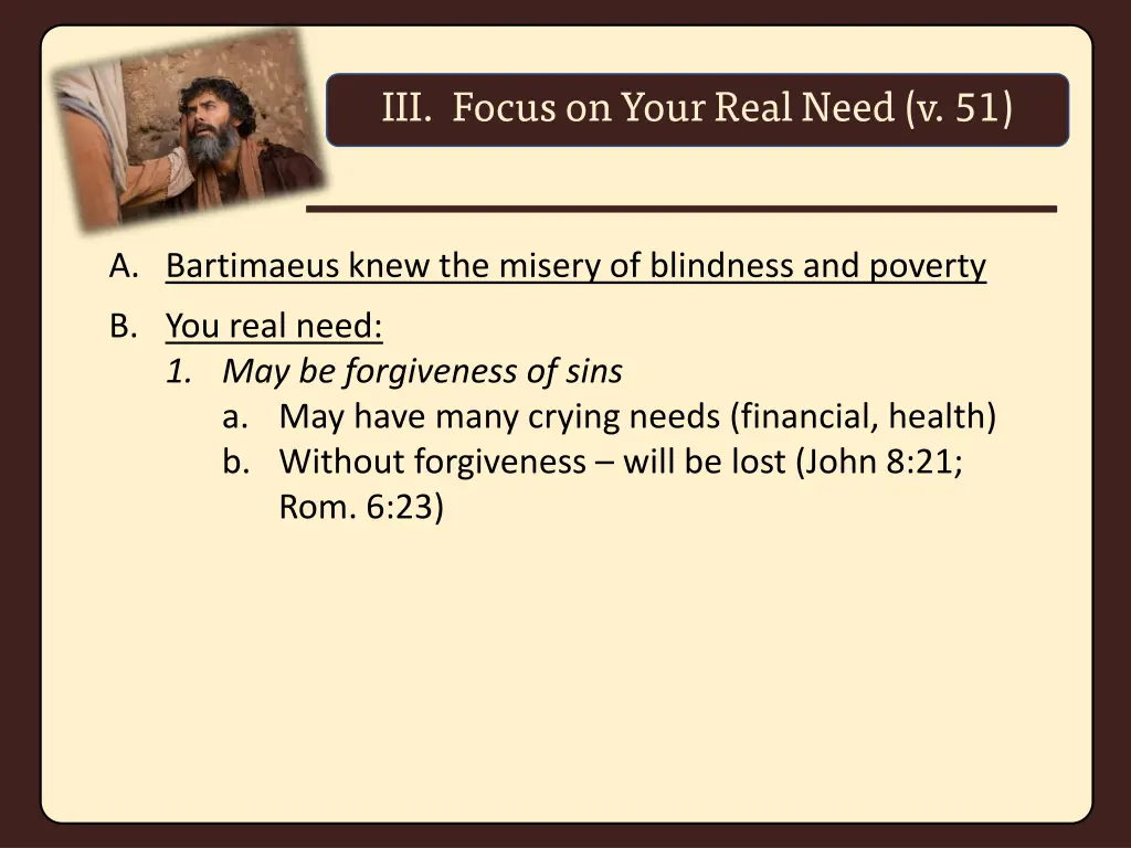 iii focus on your real need v 51 1