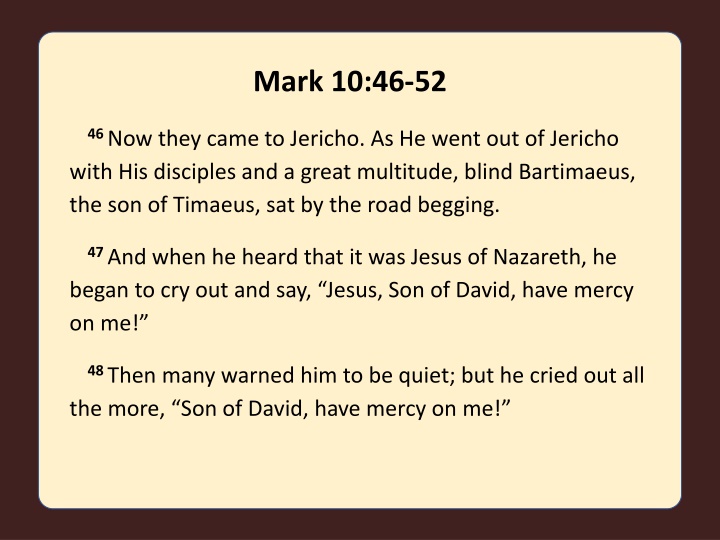 mark 10 46 52