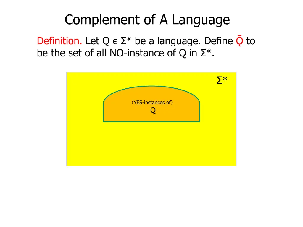 complement of a language 3