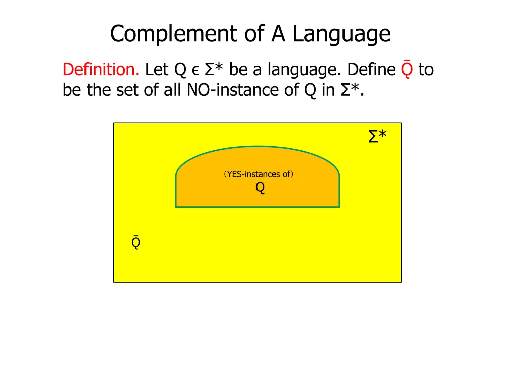 complement of a language 4