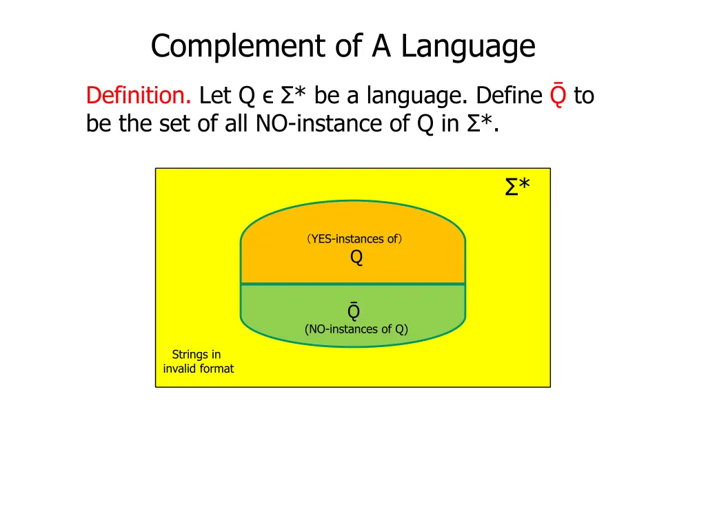 complement of a language 6