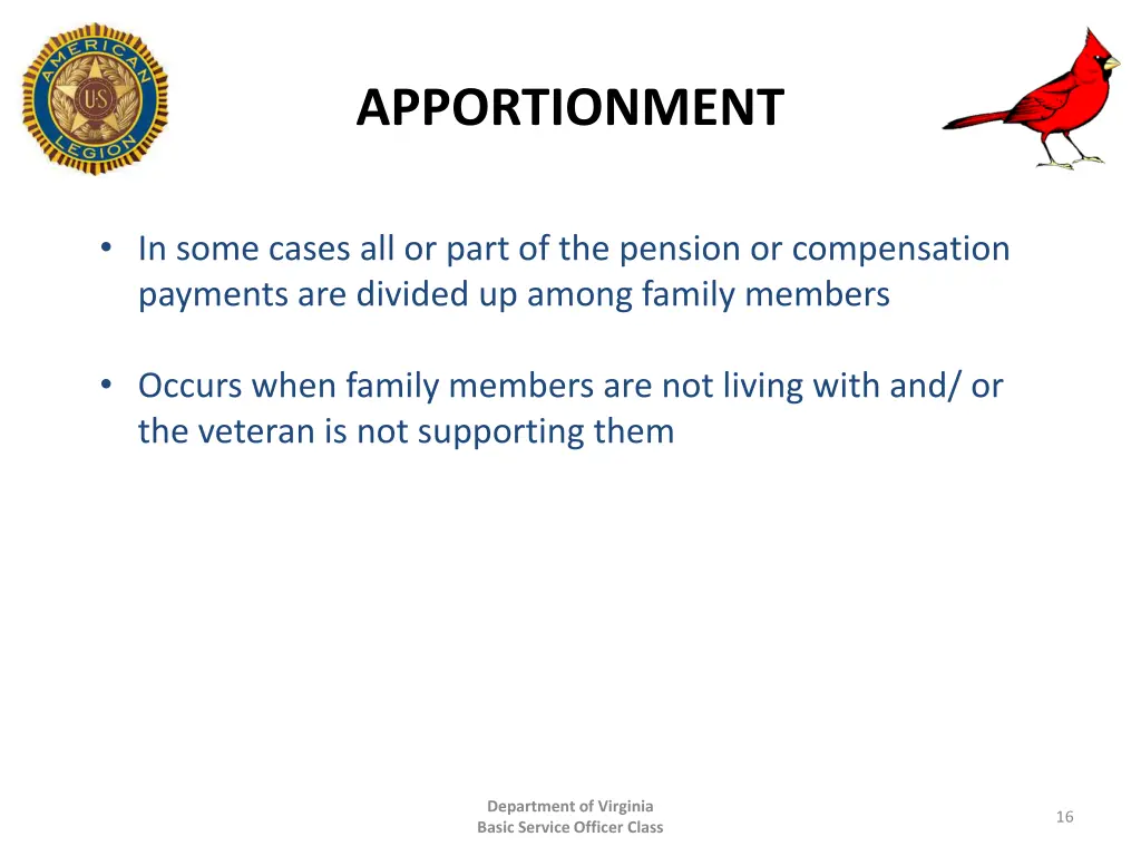 apportionment