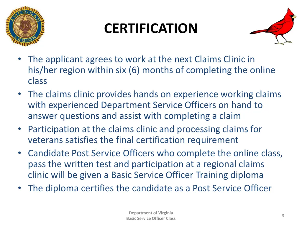certification