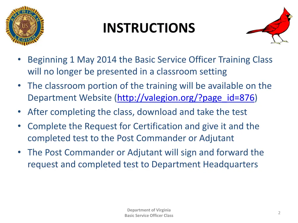 instructions