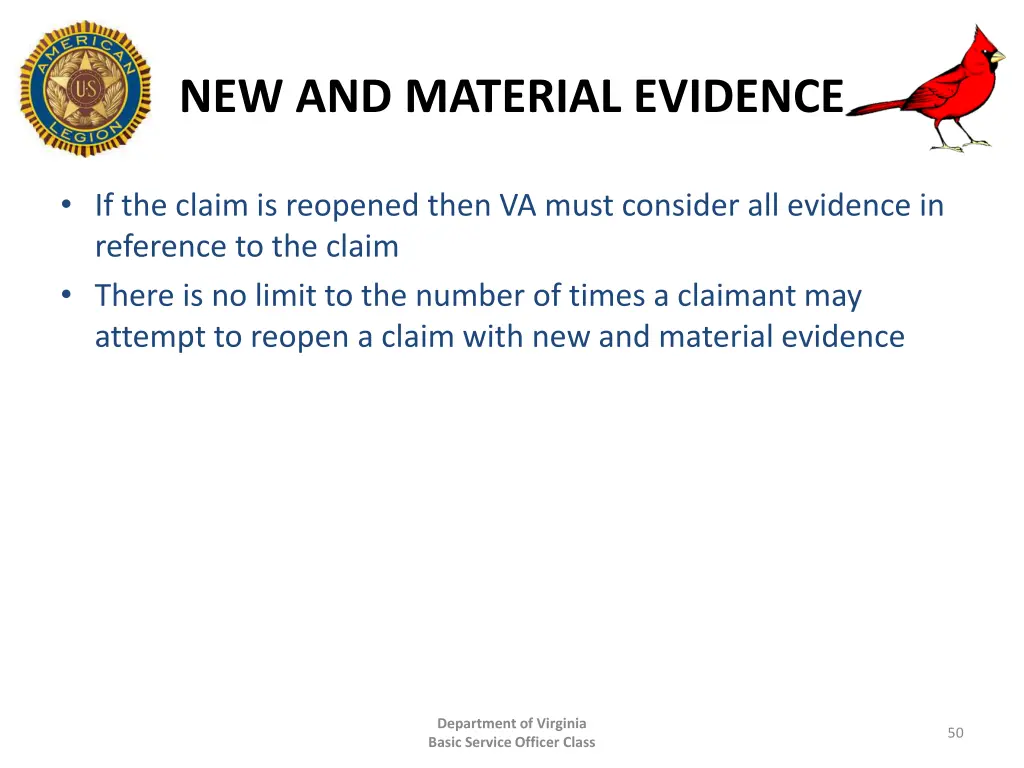 new and material evidence 1