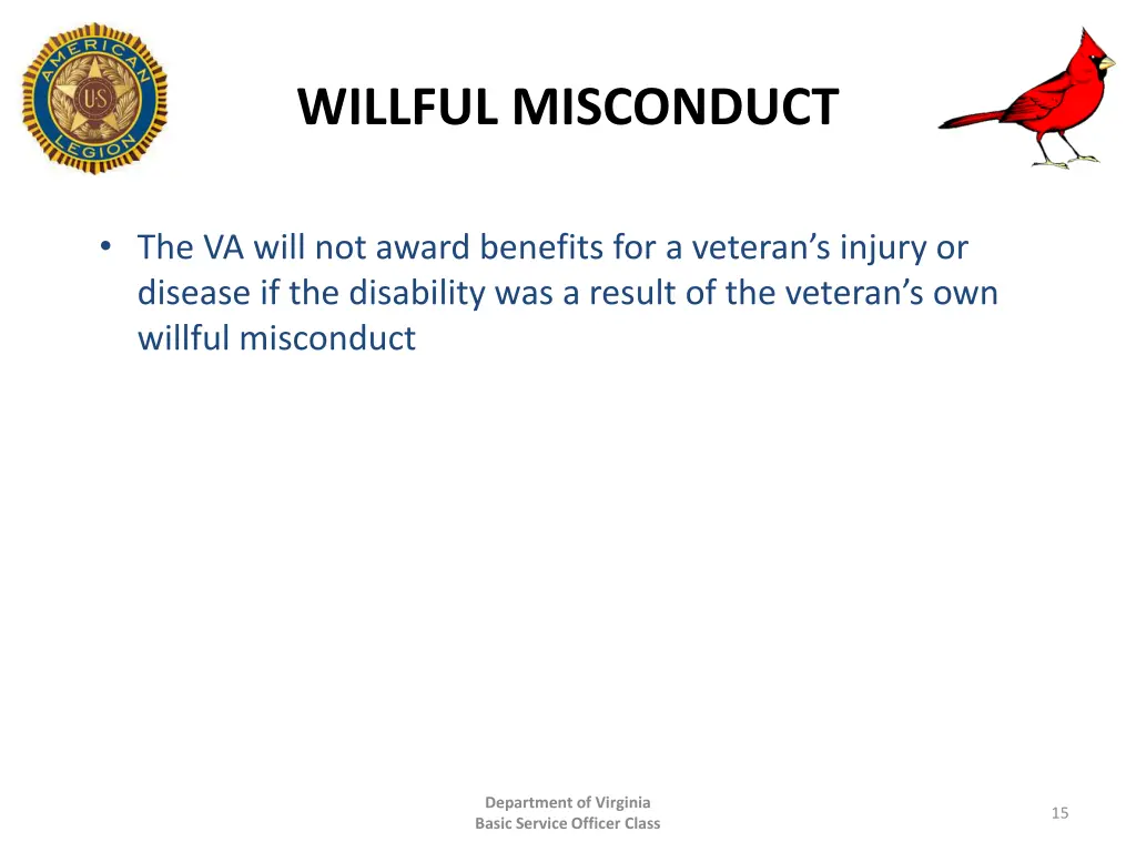 willful misconduct