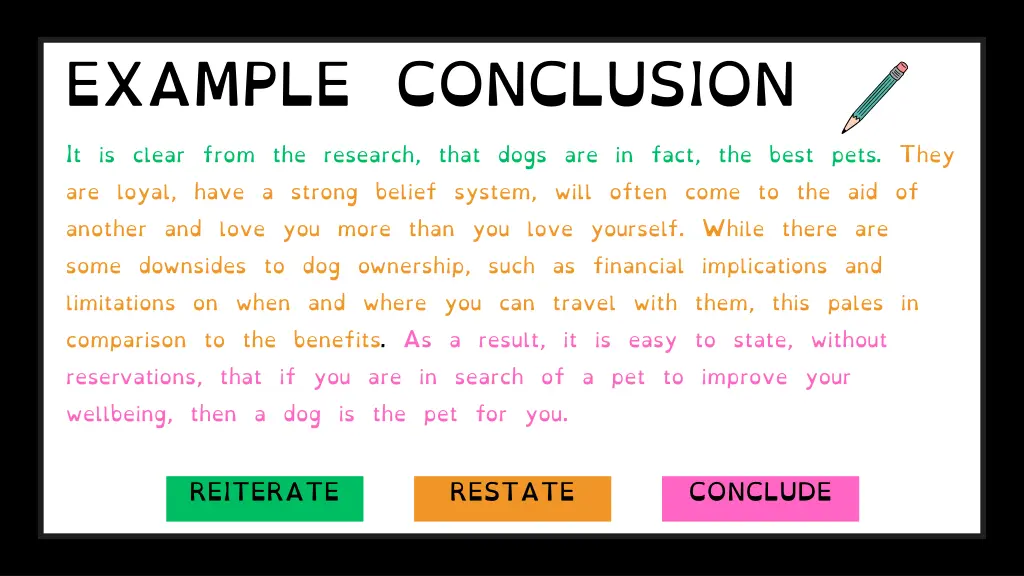 example conclusion it is clear from the research