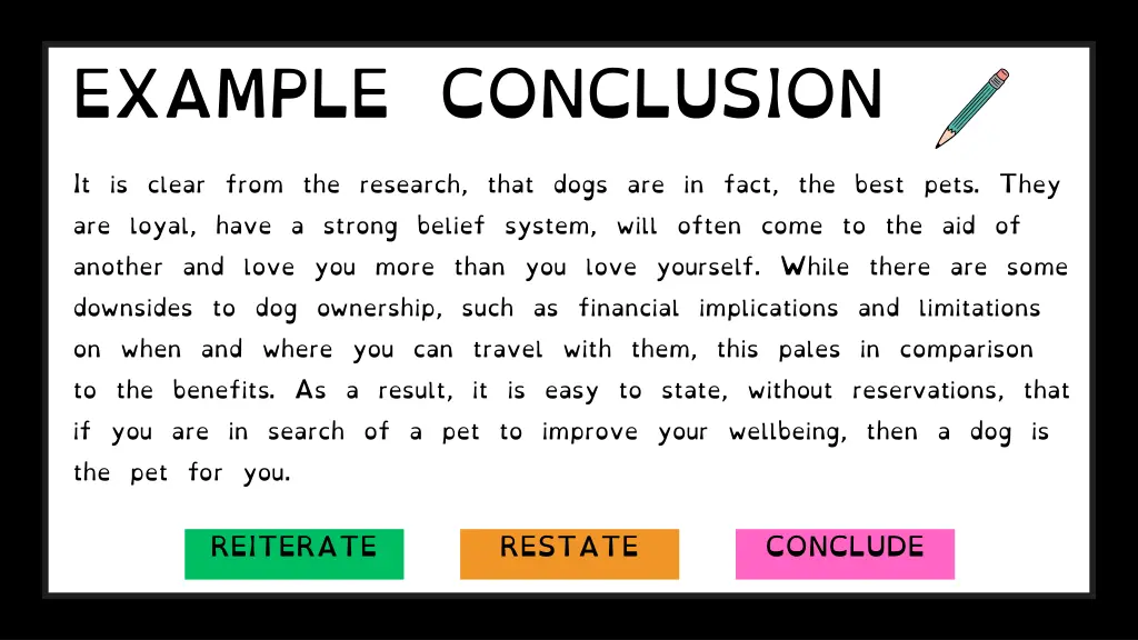 example conclusion