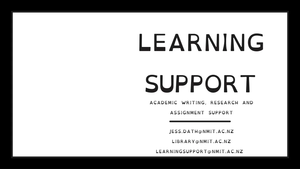 learning support academic writing research and