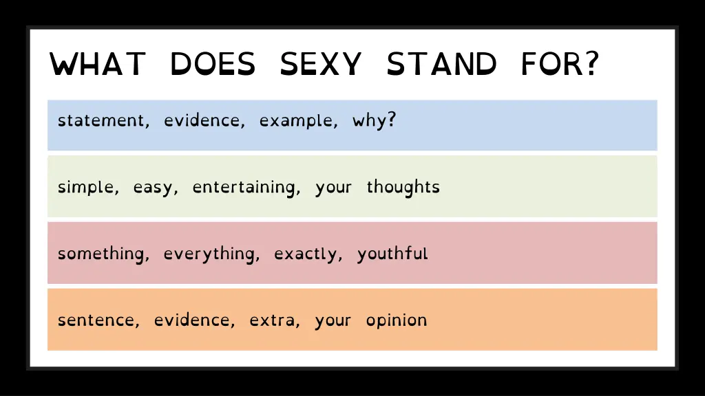 what does sexy stand for