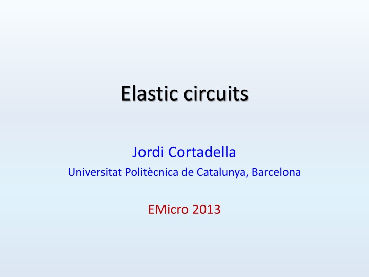 elastic circuits
