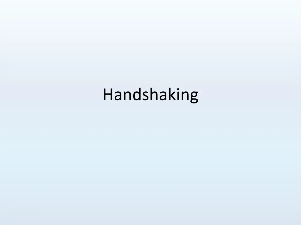 handshaking