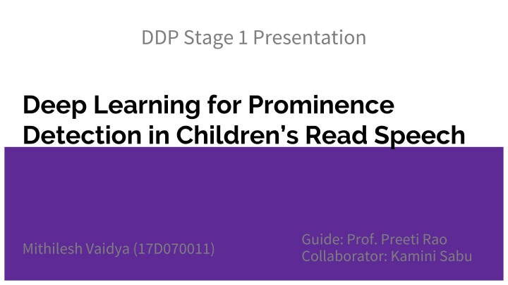 ddp stage 1 presentation