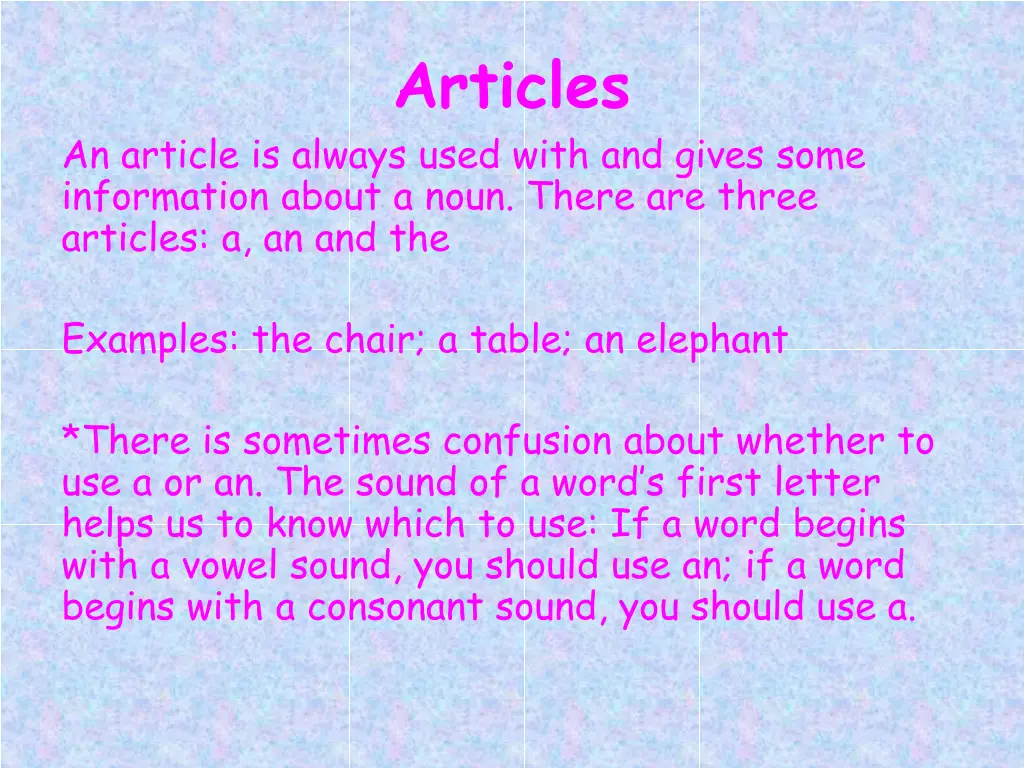 articles
