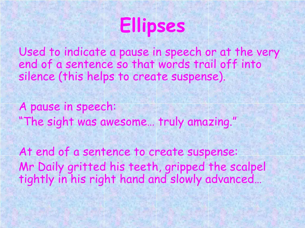 ellipses