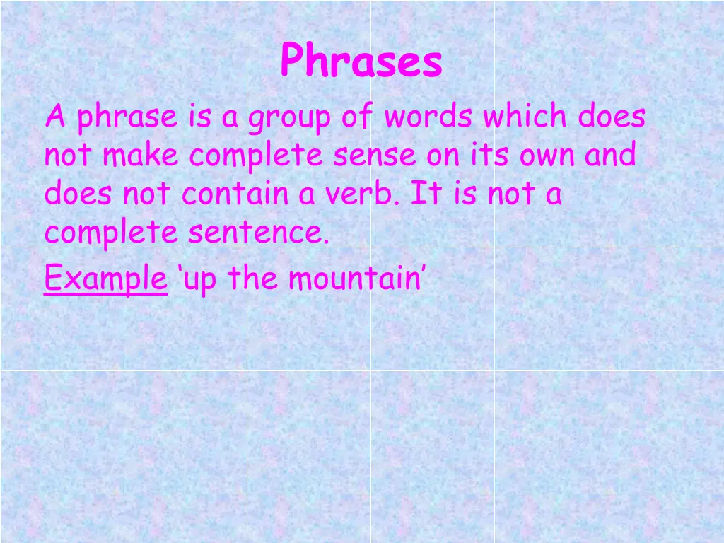 phrases