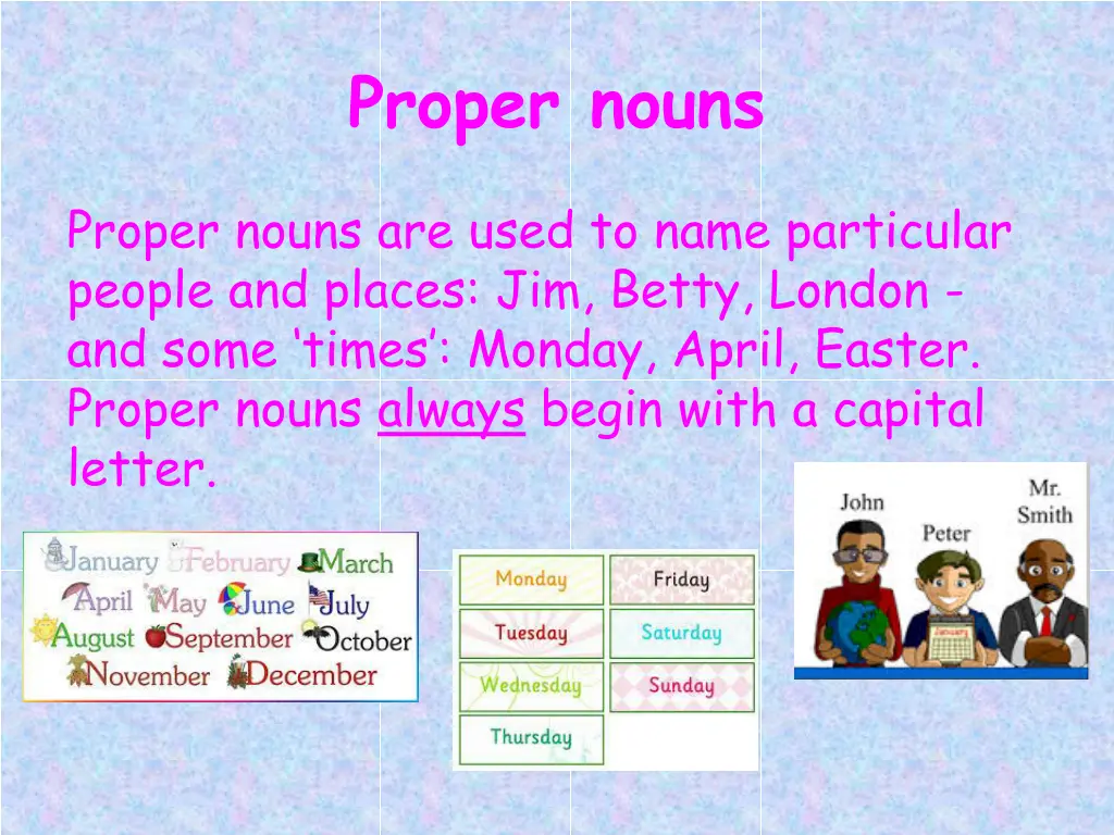 proper nouns
