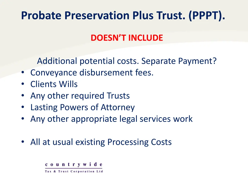 probate preservation plus trust pppt 1