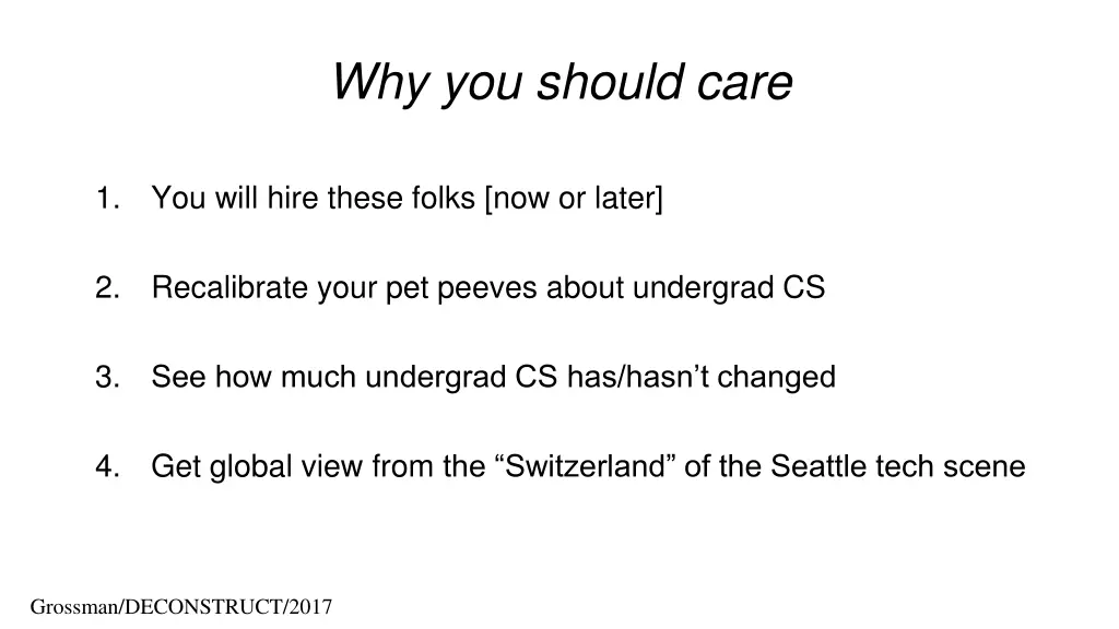 why you should care