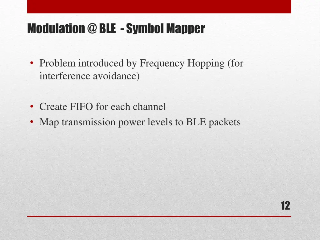 modulation @ ble symbol mapper