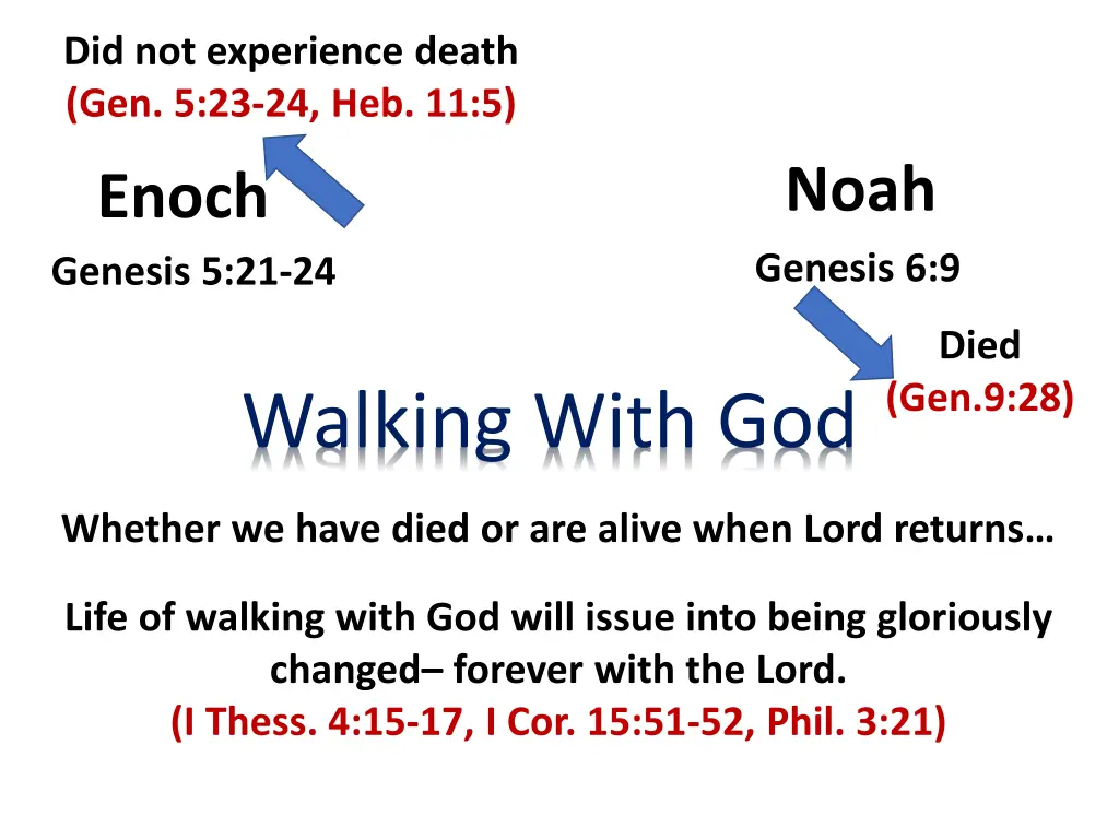 did not experience death gen 5 23 24 heb 11 5