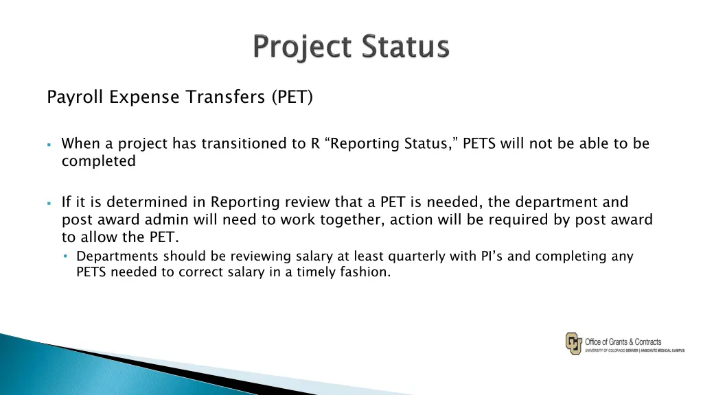 payroll expense transfers pet