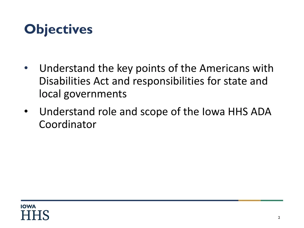 objectives