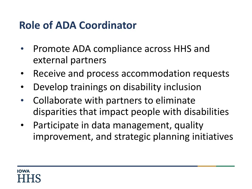 role of ada coordinator