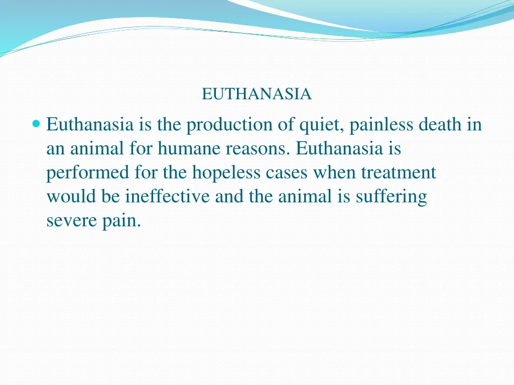euthanasia