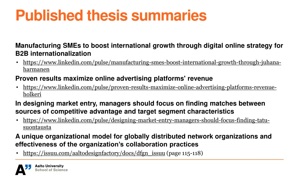 published thesis summaries 1