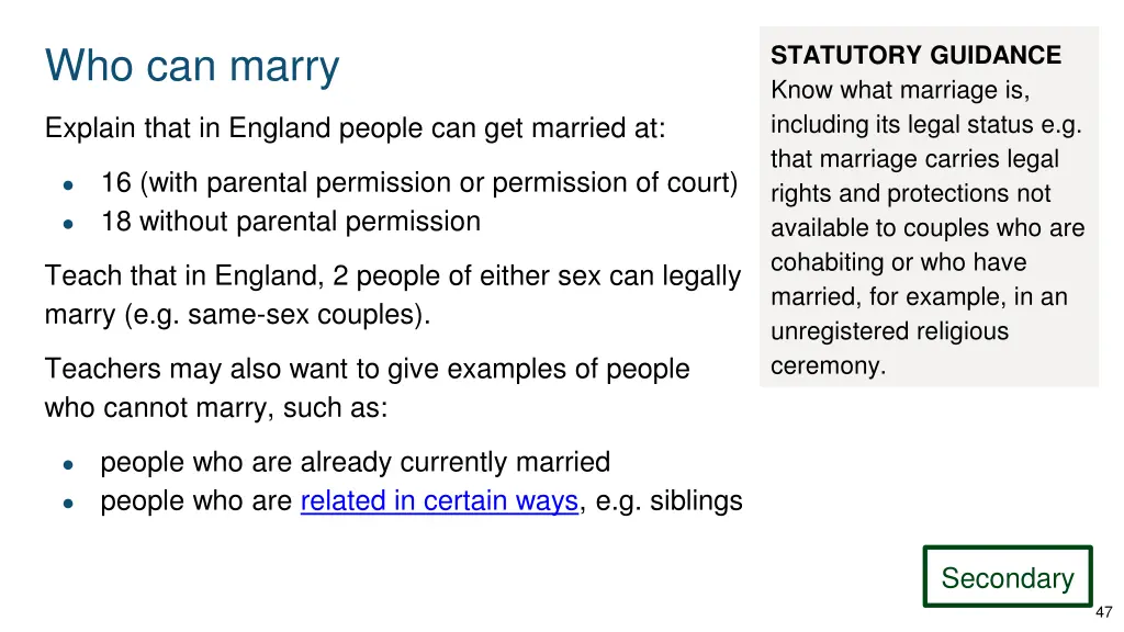 who can marry