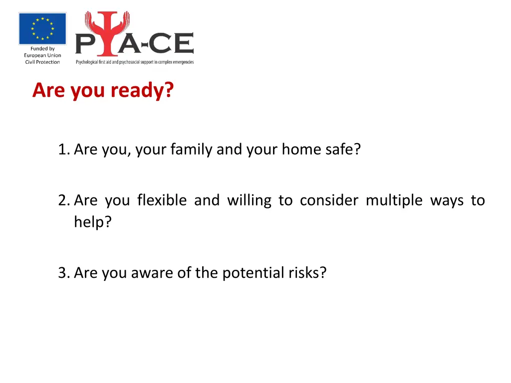 are you ready