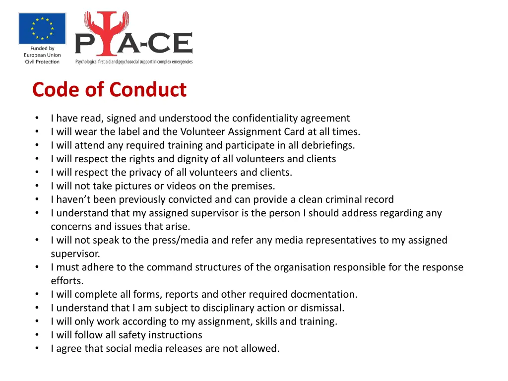 code of conduct 1