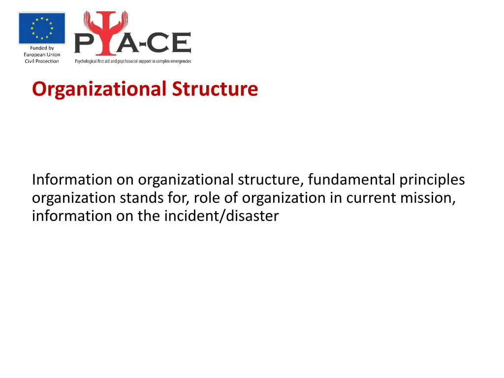organizational structure