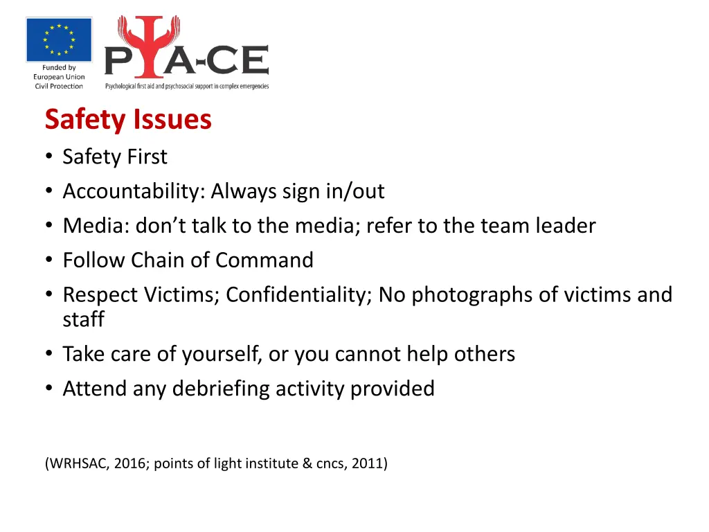 safety issues safety first accountability always